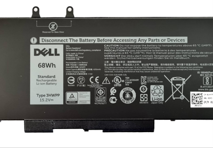 Genuine replacement Dell latitude 5410, 5501, 5510 Precision 3541 3551 4 Cell 68Wh Battery 3HWPP 1VY7F 3PCVM