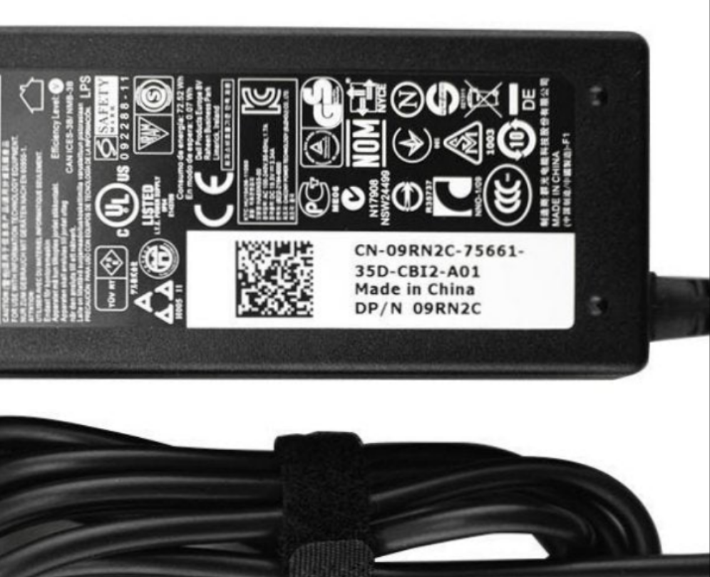 Replacement new Inspiron, Latitude, Vostro laptop Charger 65w 6TM1C V83JC 450-18173