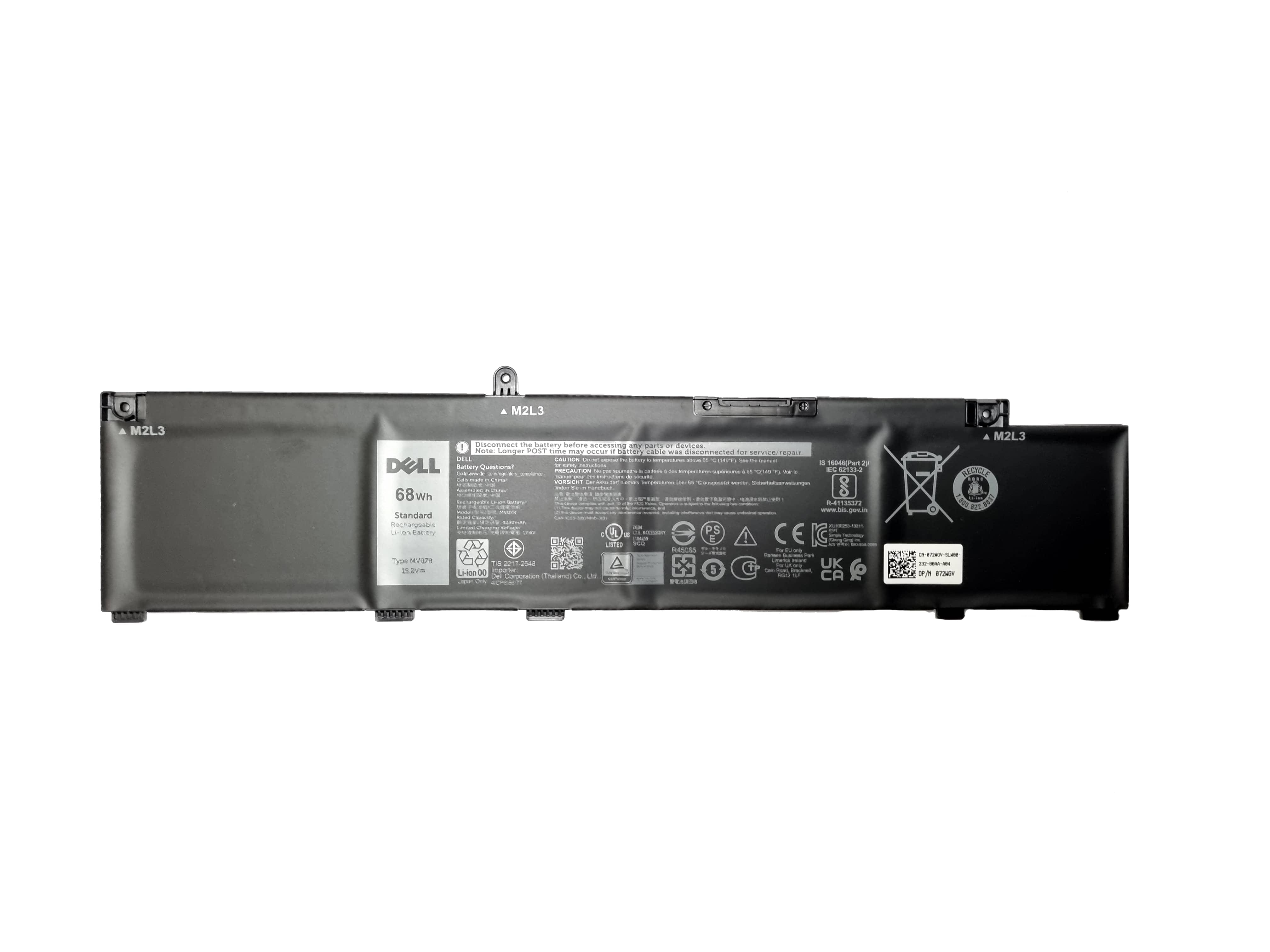 Dell G3 15 3500 G5 5500 5505 SE Laptop Battery MV07R 72WGV – Black