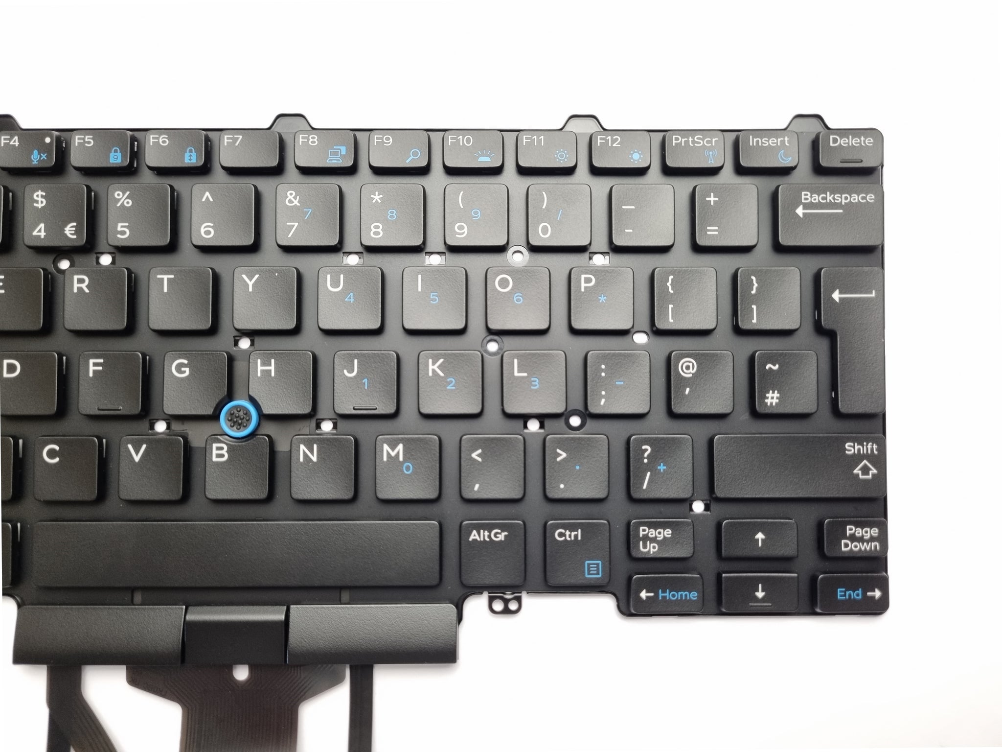 Dell Latitude 5480 5490 7490 Dual Point Backlit Uk Keyboard 9170j Black Cat Pc Providing 0351